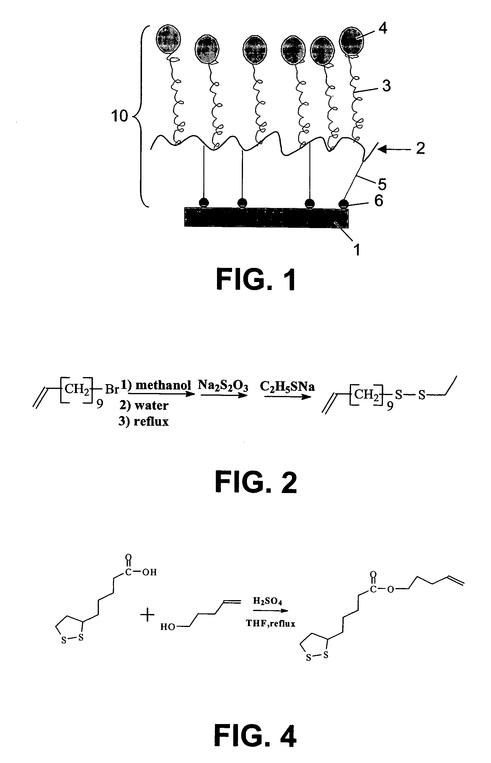 Selfassembled grafted polymeric layer for use in biosensor technology