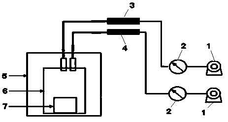 Harmful gas sampling method for automotive interior parts