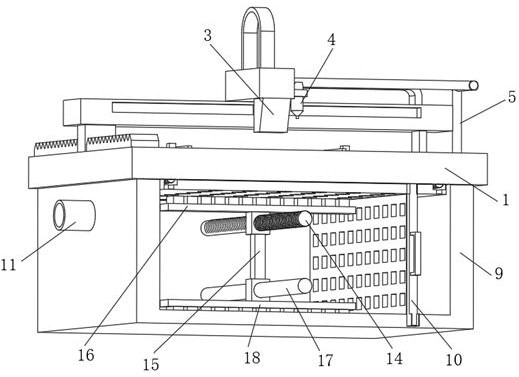 Arc common-edge type laser cutting device and cutting process thereof