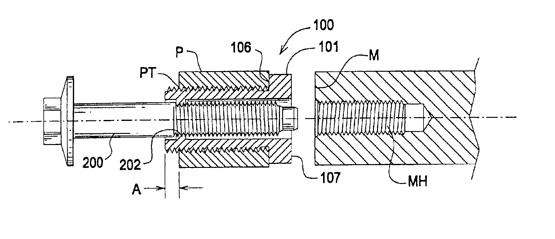 Tolerance compensating mounting device