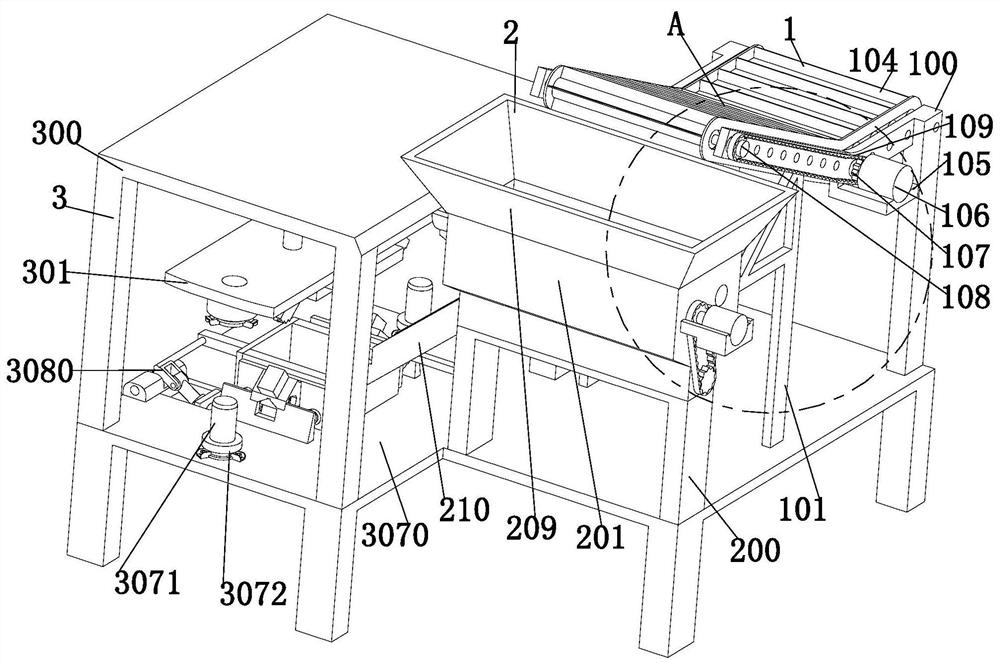 A stamping waste recycling system of CNC machining center