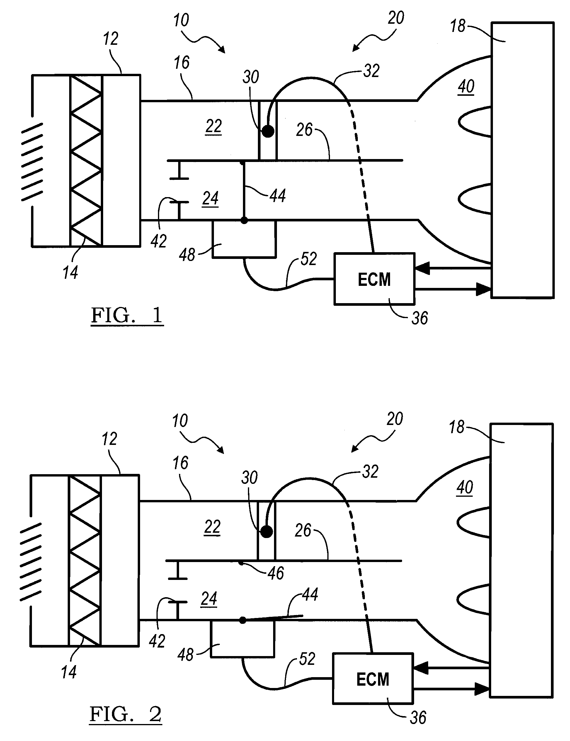 Multiple path air mass flow sensor assembly