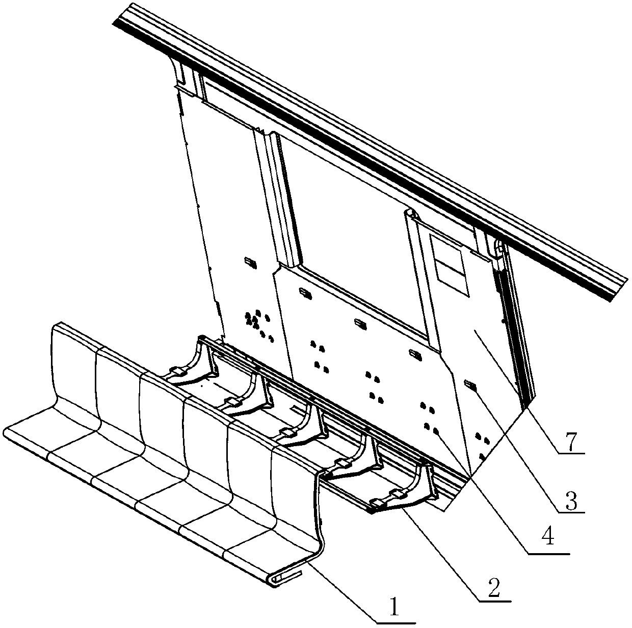 Integral type stainless steel seat