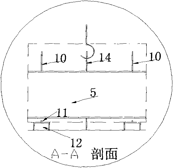 Inversing method of inner side clustering hoop of vertical storage tank