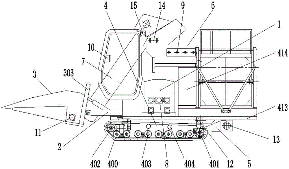 Crawler-type intelligent drive corn harvester