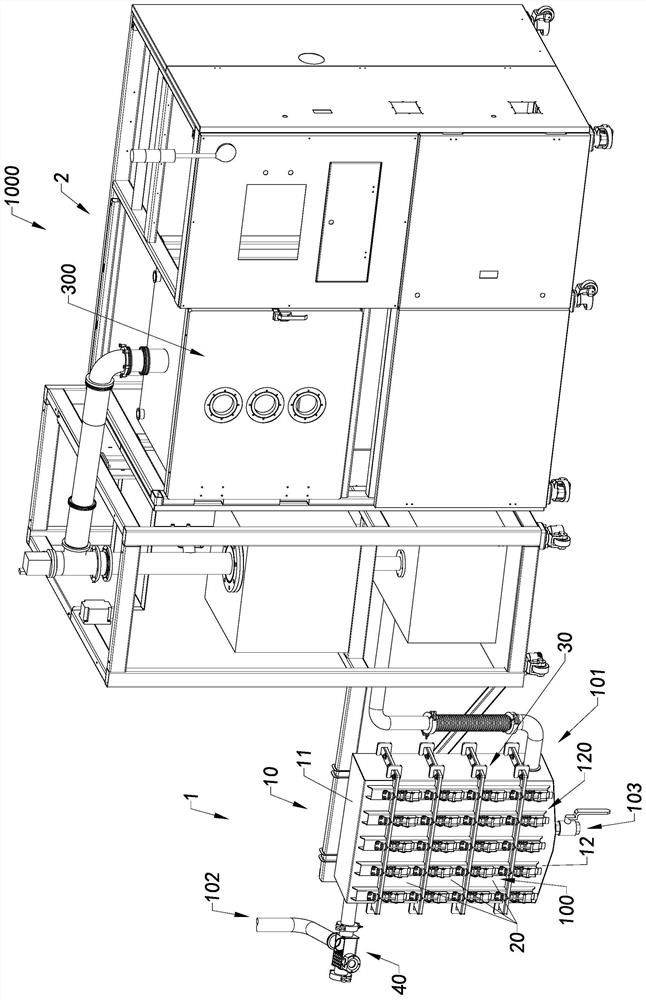 Tail gas filtering device and coating equipment