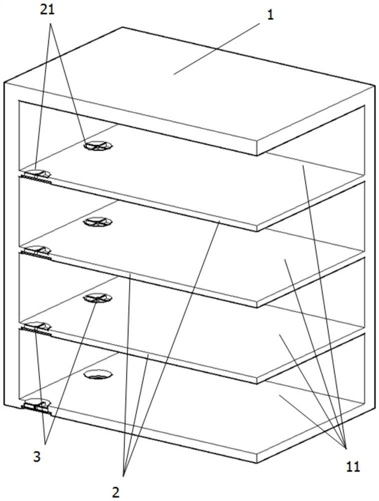 An environment-friendly decompression and fresh-keeping storage device