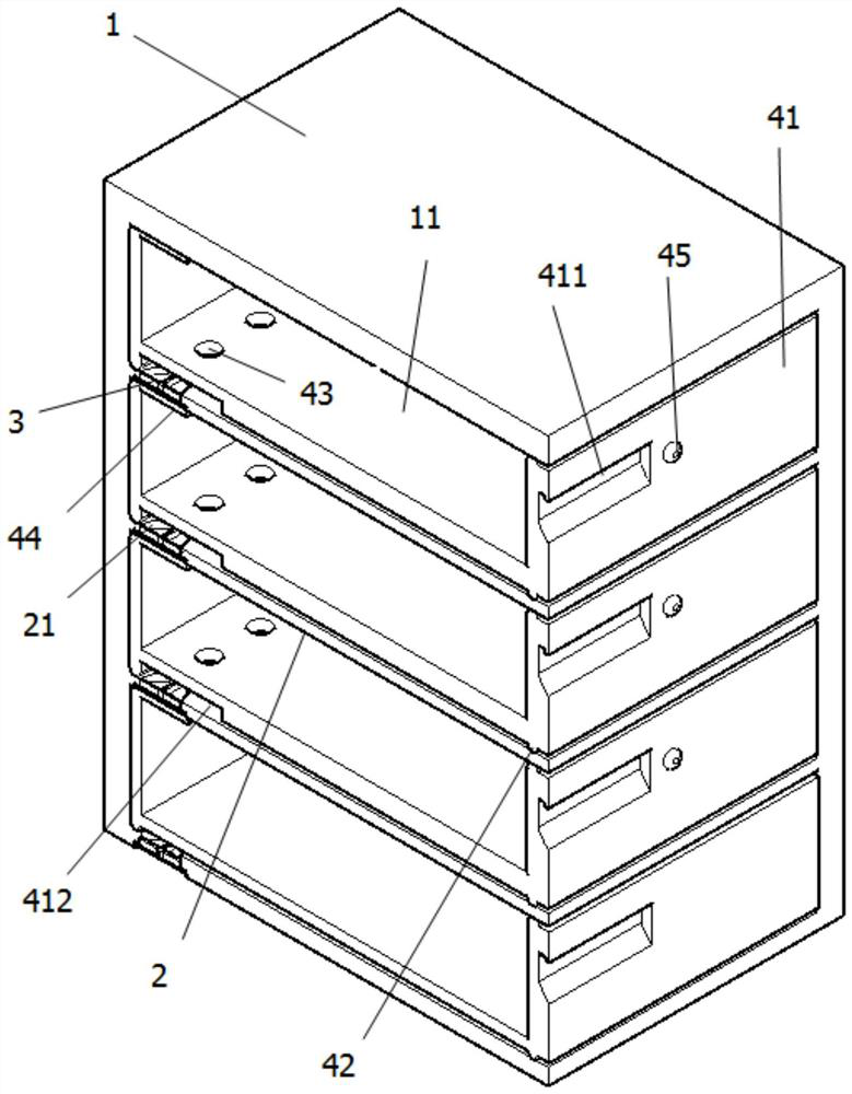 An environment-friendly decompression and fresh-keeping storage device