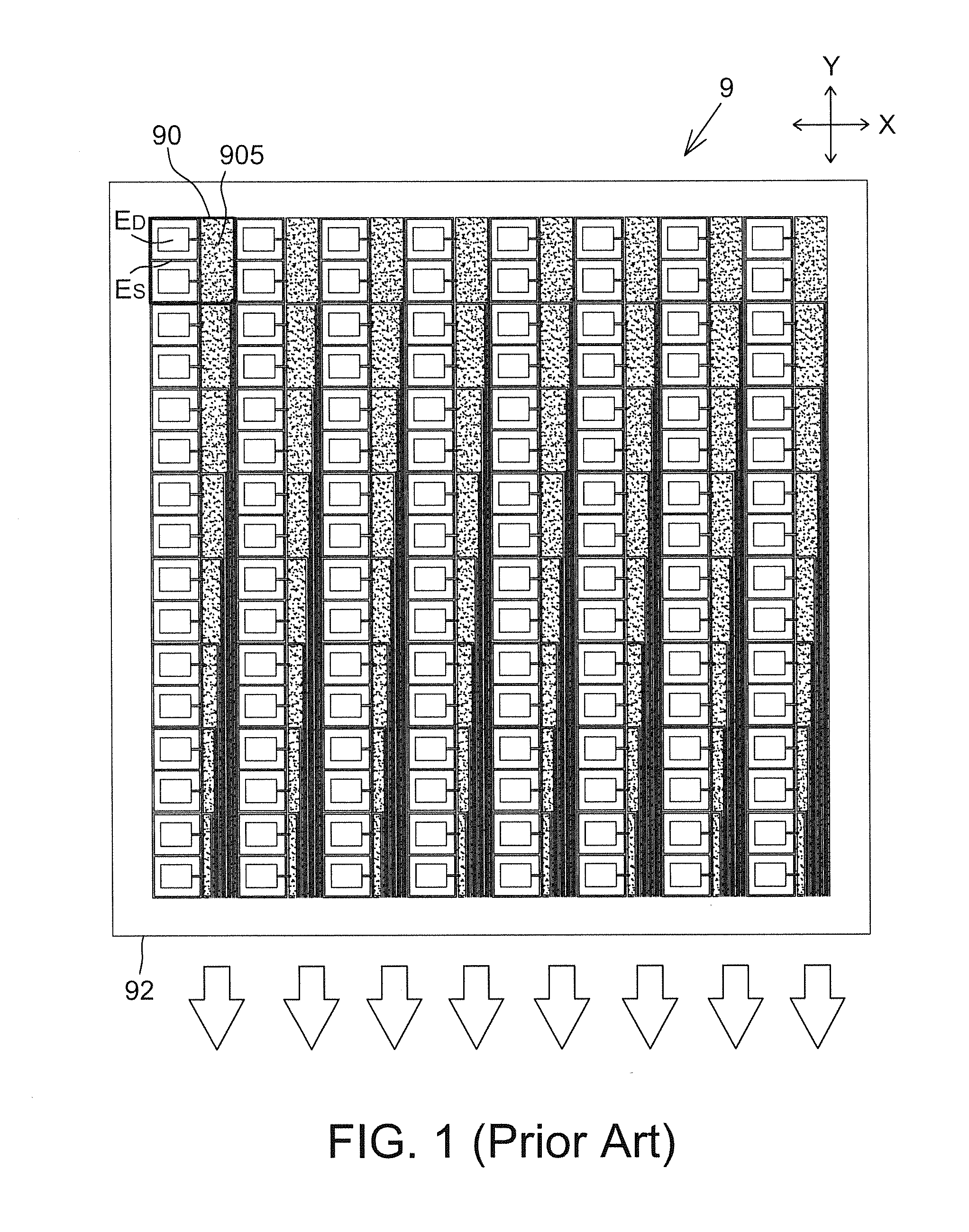 Single-layer capacitive touch sensor