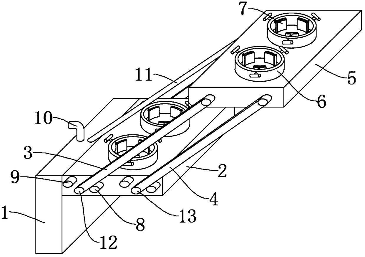 Household balcony flower planting shelf