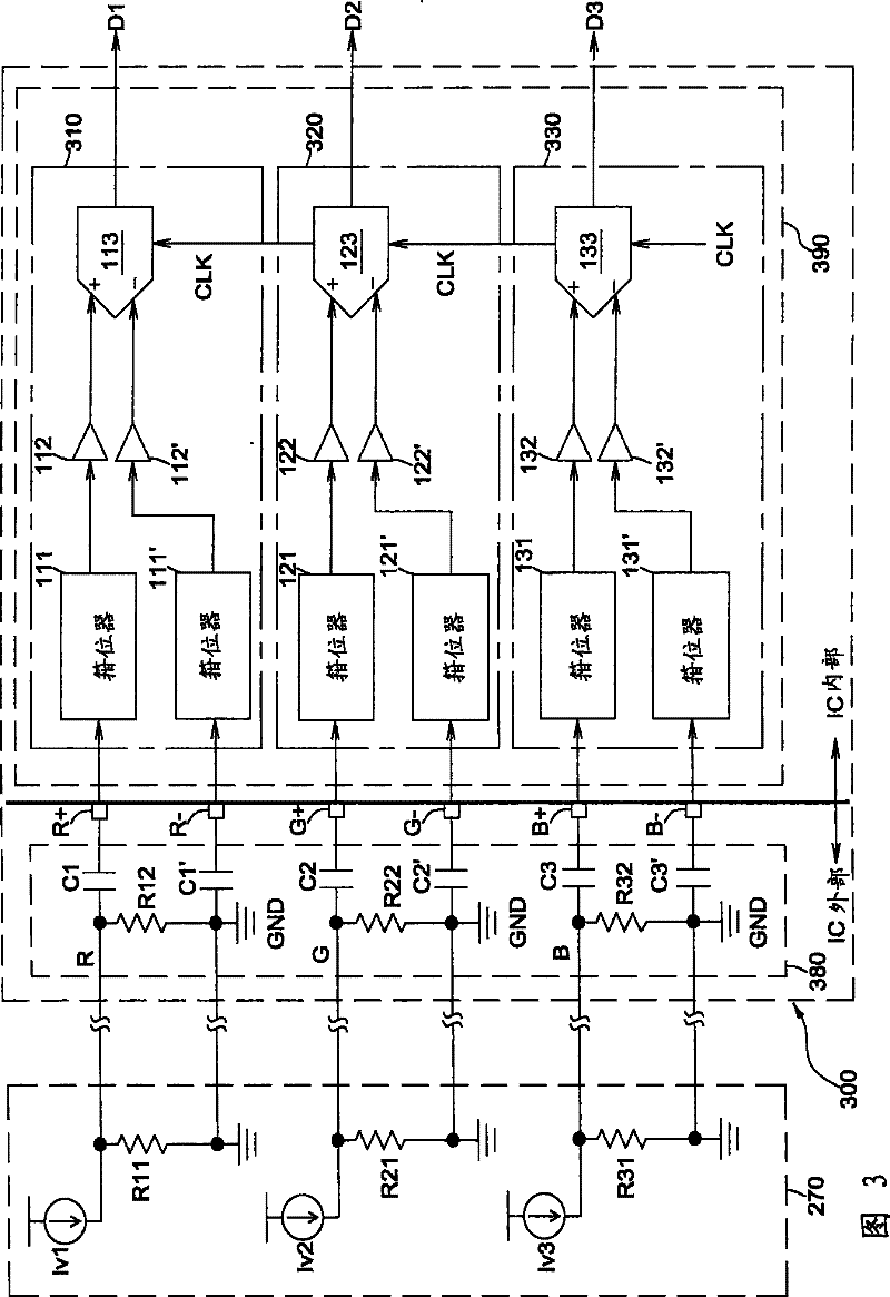 Virtual differential analog front end circuit and image processing apparatus