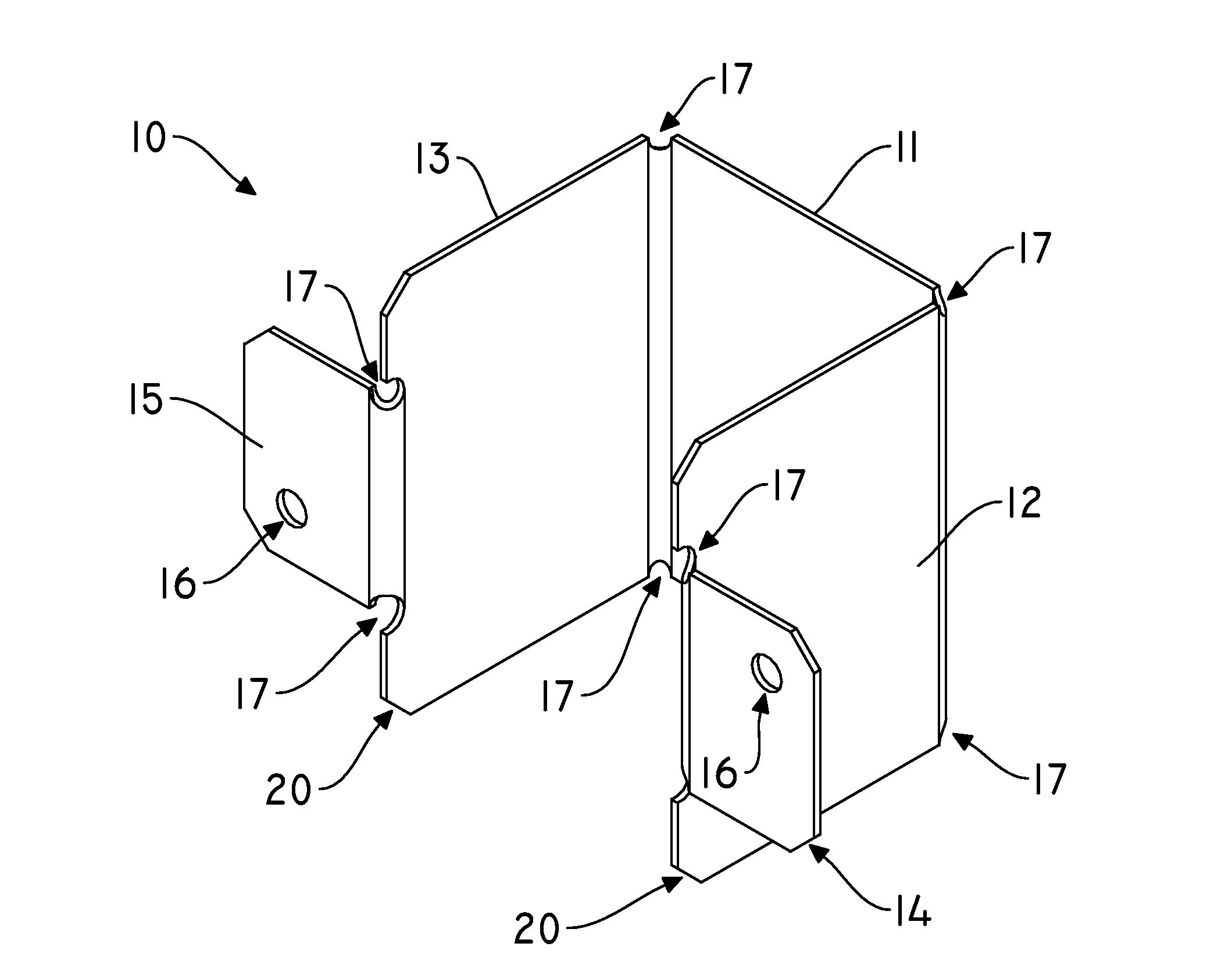 Slip Bracket Connector for Rigid Members