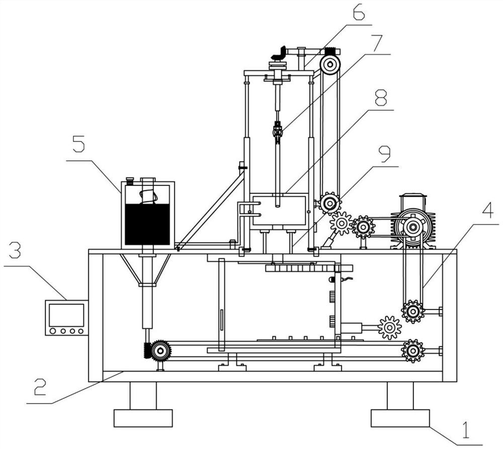 Paint spraying device for fire protection water pipes for security