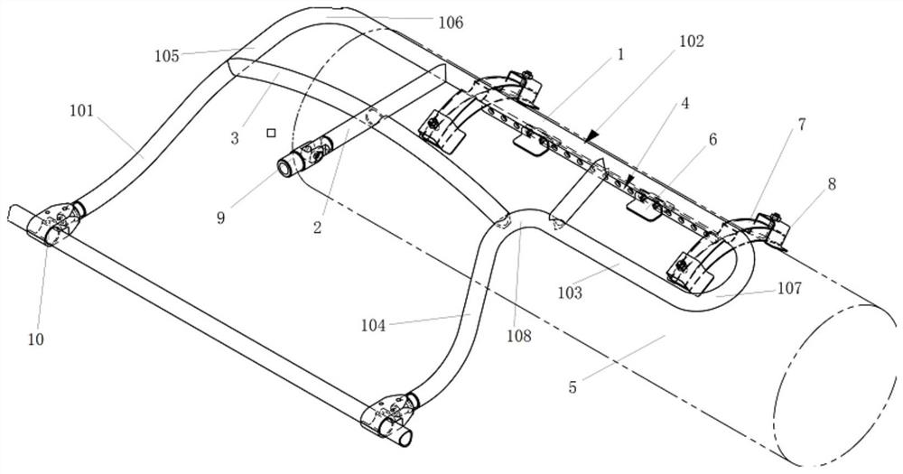 Adjustable hanging rack, unmanned aerial vehicle and method for hanging article on unmanned aerial vehicle