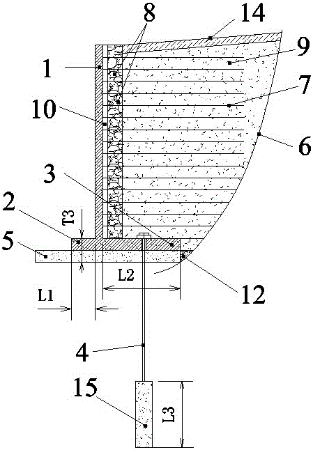 Construction method of combined supporting and retaining structure