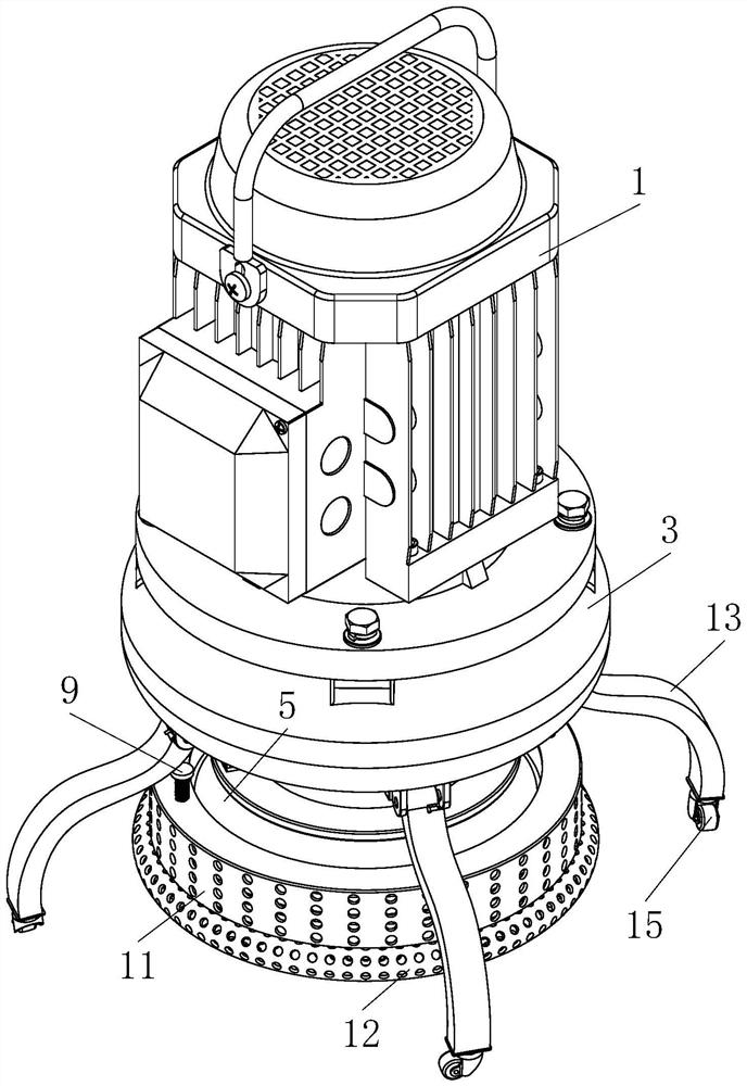 Low-liquid-level sewage suction pump