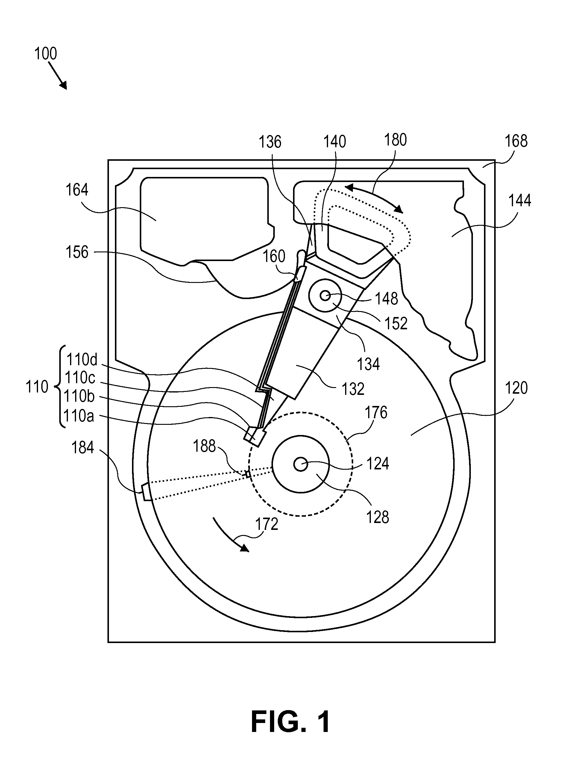 Magnetic storage device with dual stage humidity control