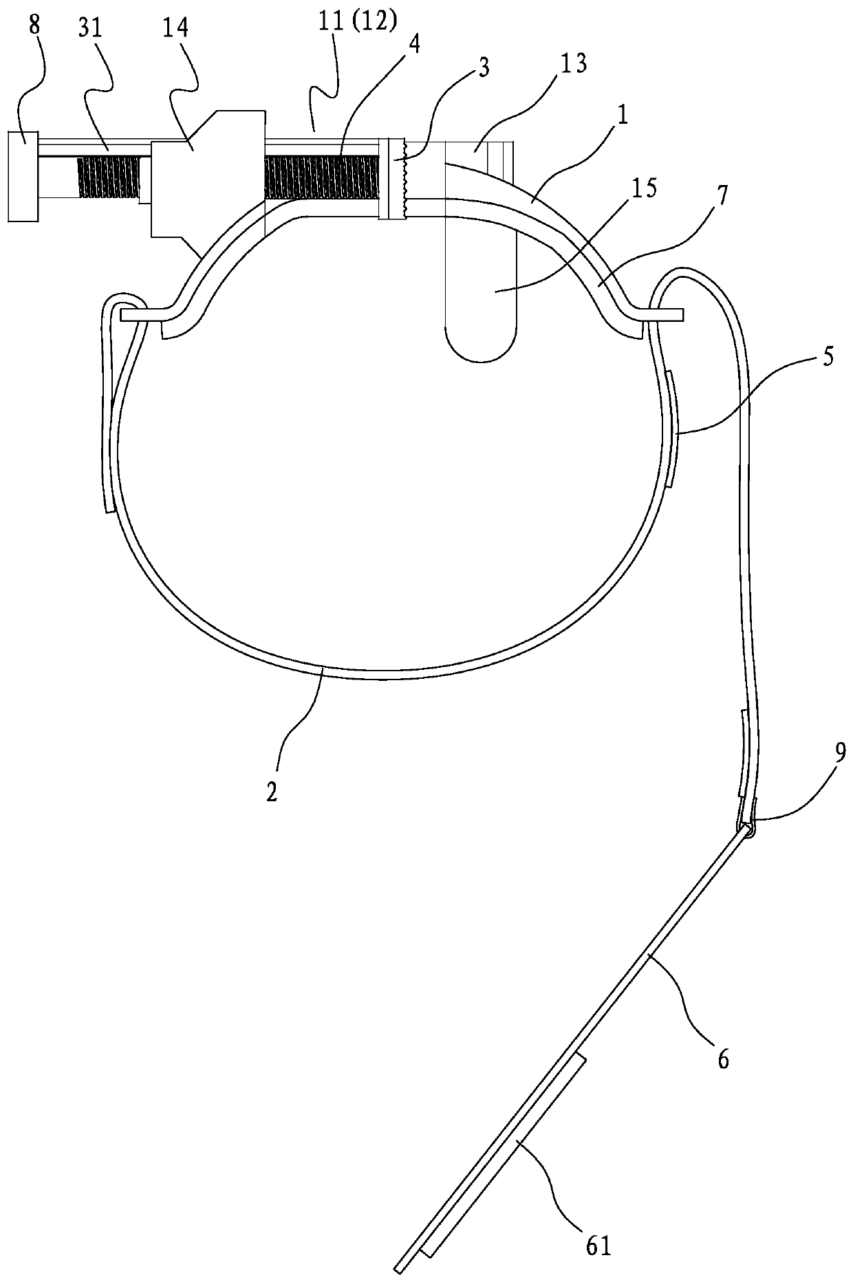 Oral trachea cannula fixer