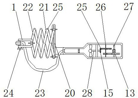 Pollination device suitable for pollination of high branches of fruit trees