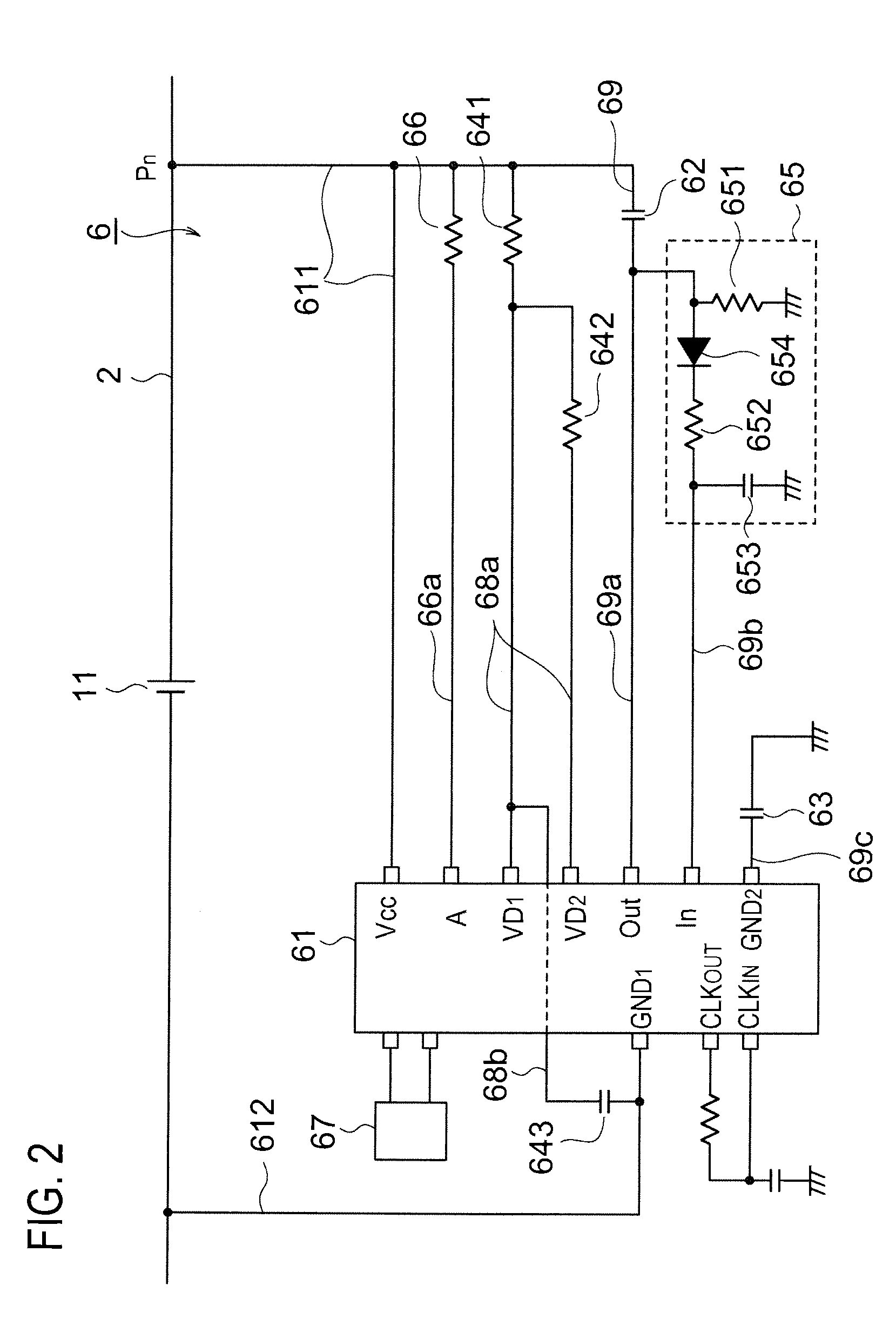 Monitor of assembled battery