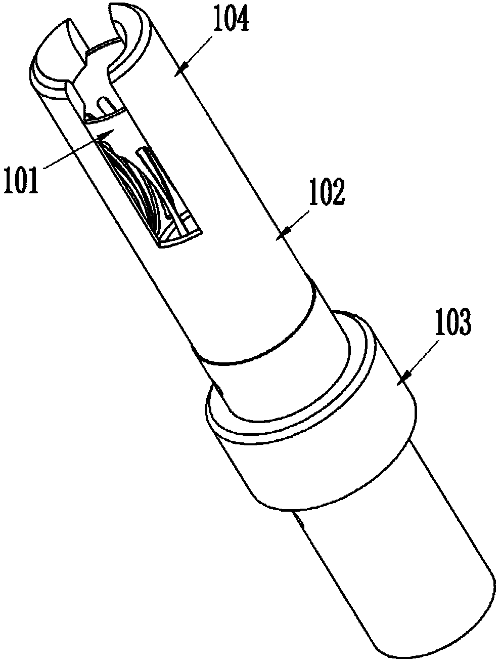 Contact member supporting hot plug and electric connector using same