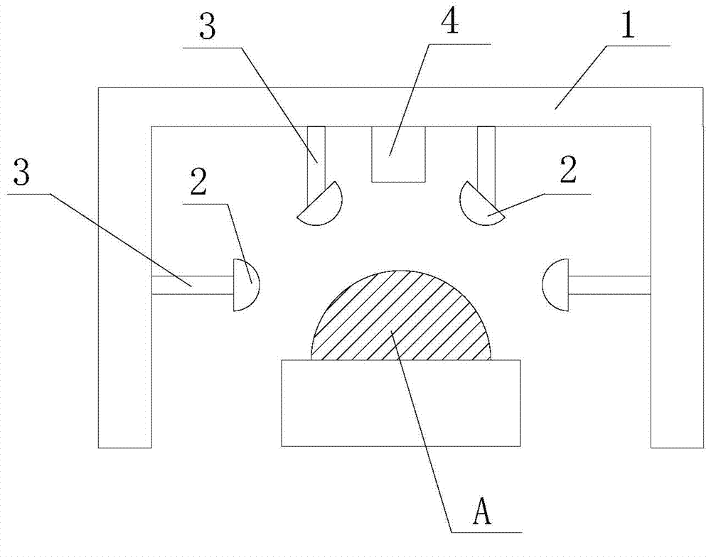 Scanning system with shooting angle self-regulating function