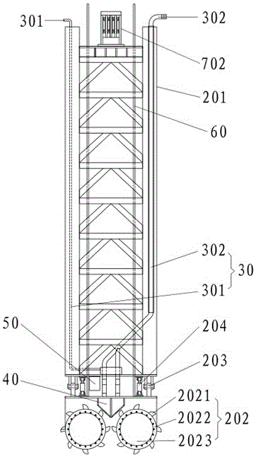 A symmetrical runner geotechnical engineering hole maker