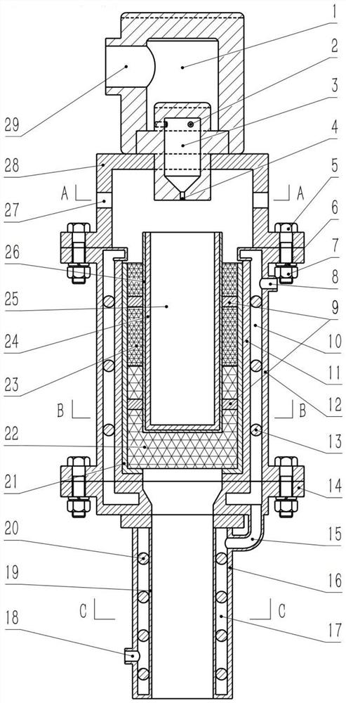 A liquid fuel porous medium burner with cold flame evaporation