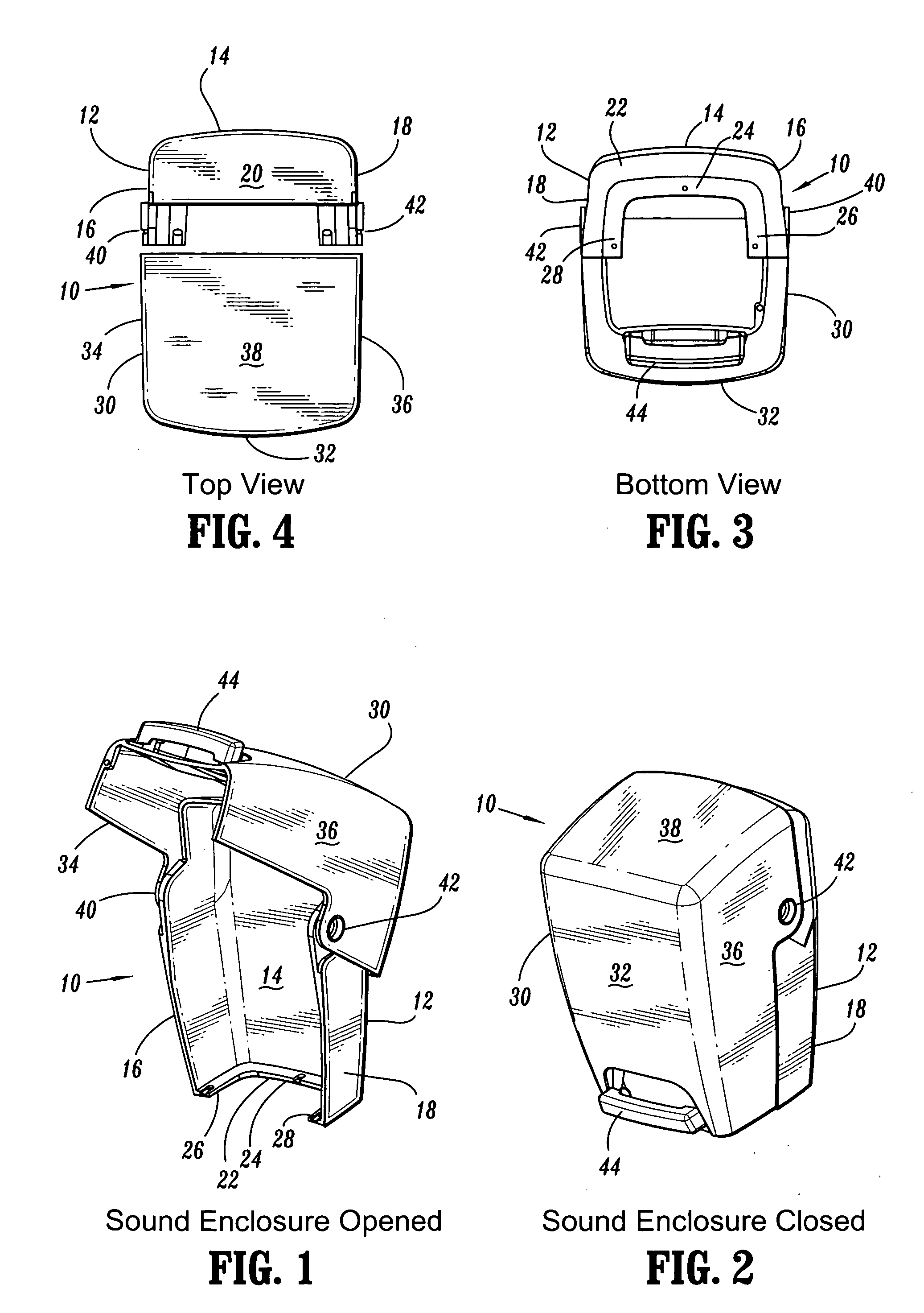 Blender and sound-dampening enclosure