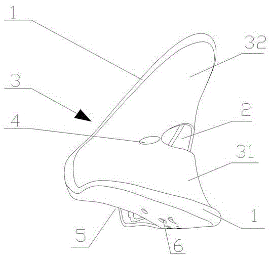 Oral cavity inner protecting tongue supporting frame