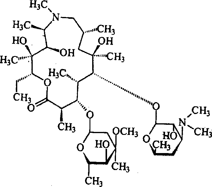 Azithromycin mix suspension grain and method for preparing the same