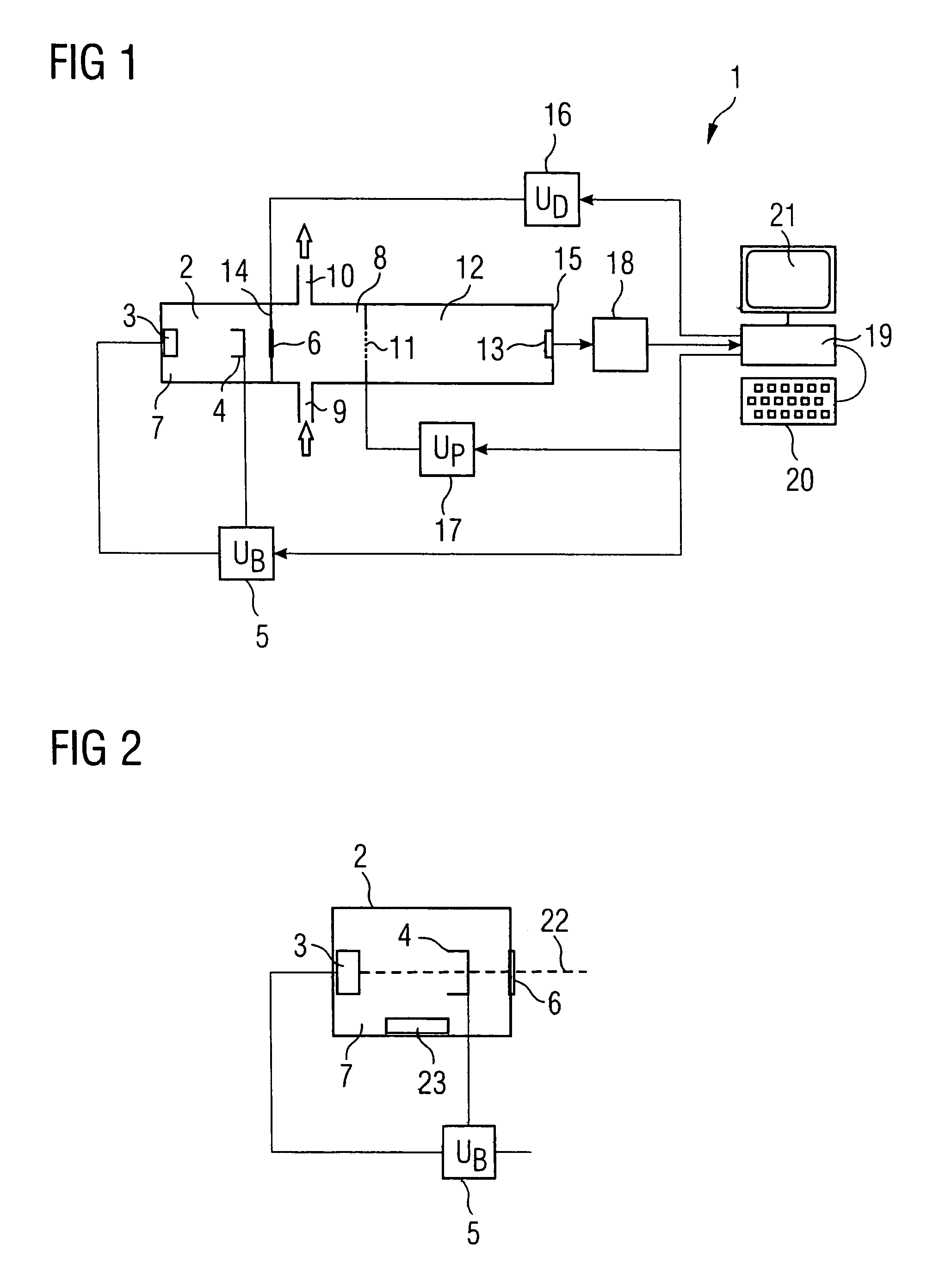 Device for spectroscopy using charged analytes