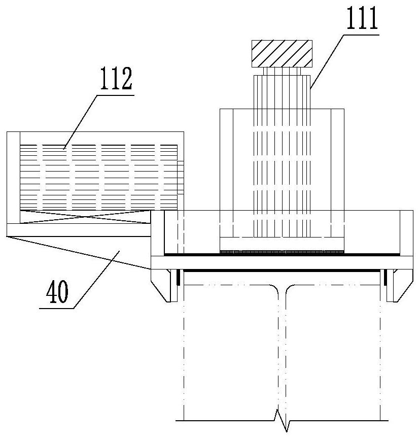 General sliding support for land bridge construction