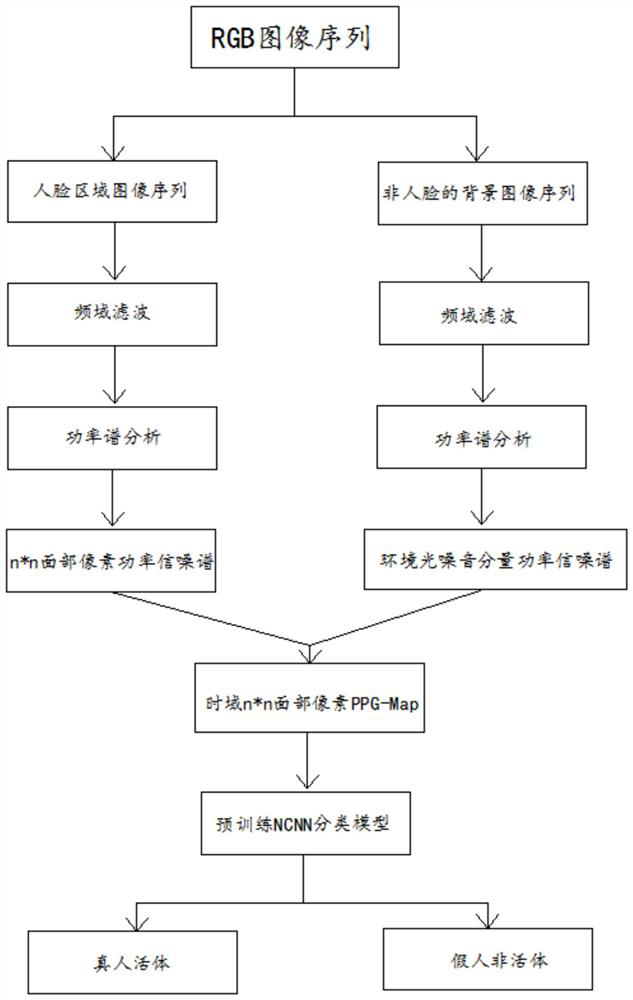 Non-interactive monocular living body detection method