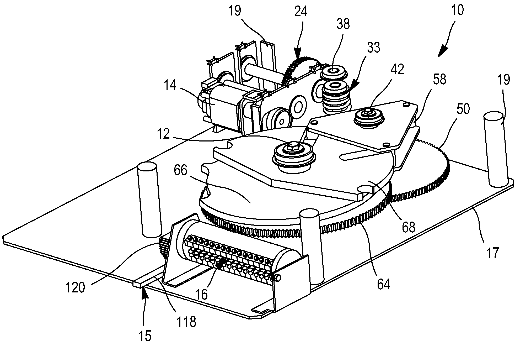 Mechanical control device especially for controlling a high-voltage or medium-voltage disconnector