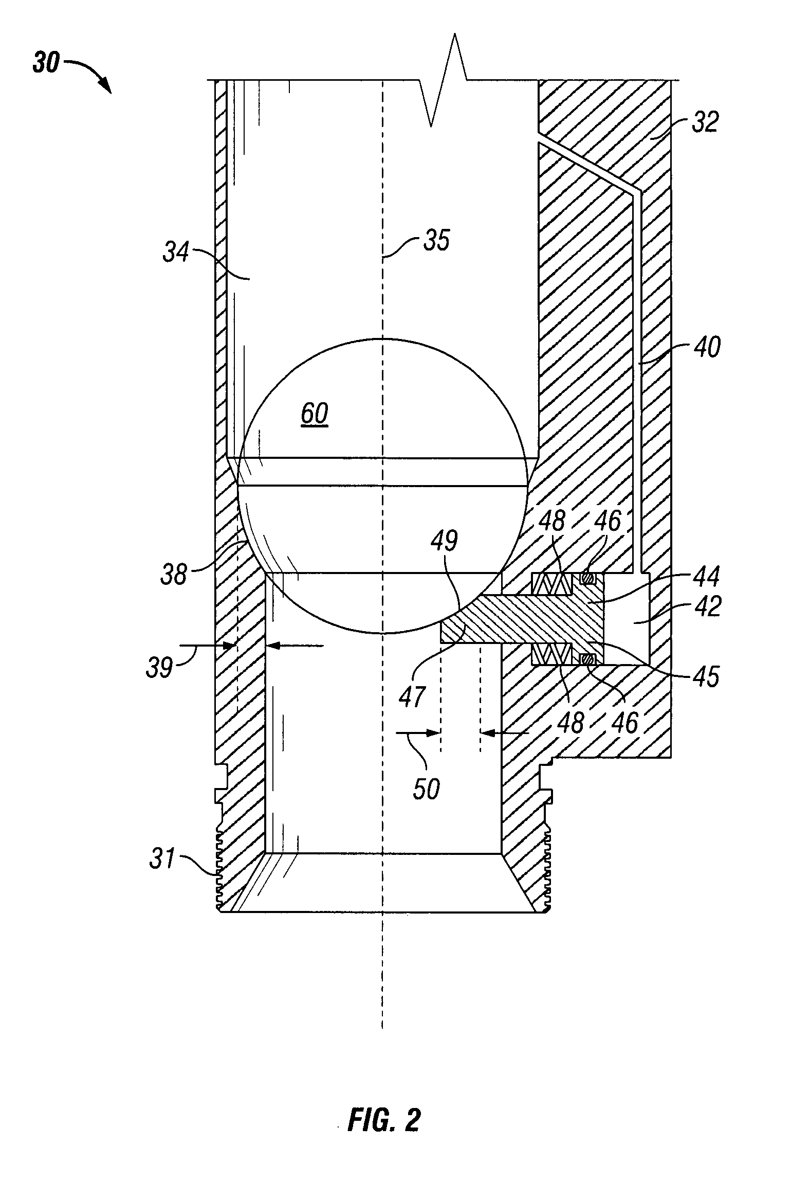 Ball seat having fluid activated ball support