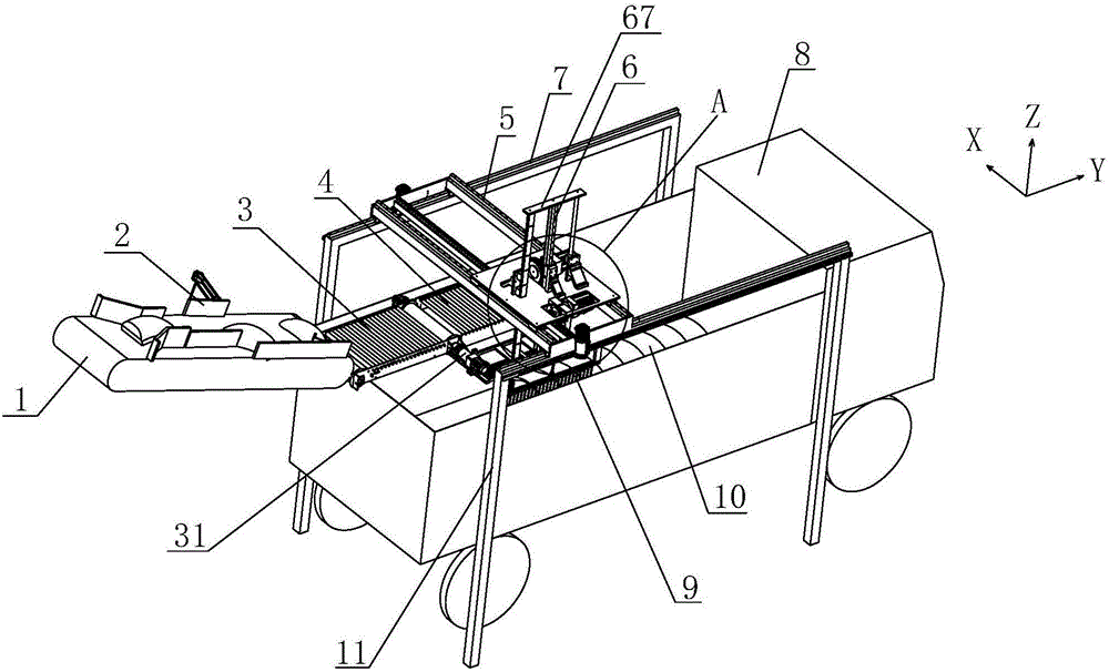 Automatic loading machine for bagged materials