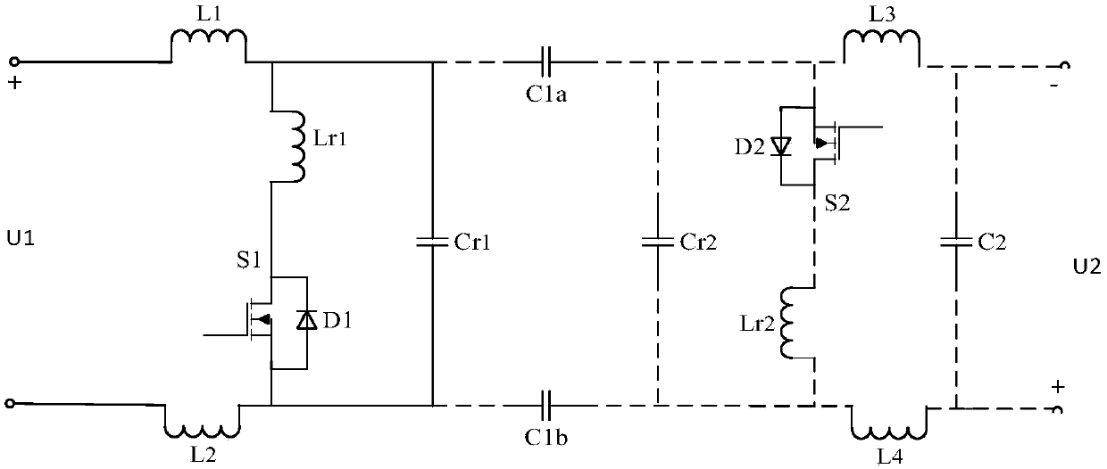 Bus type energy storage element balance circuit, system and method based on quasi-resonance bidirectional DC-DC CUK converter