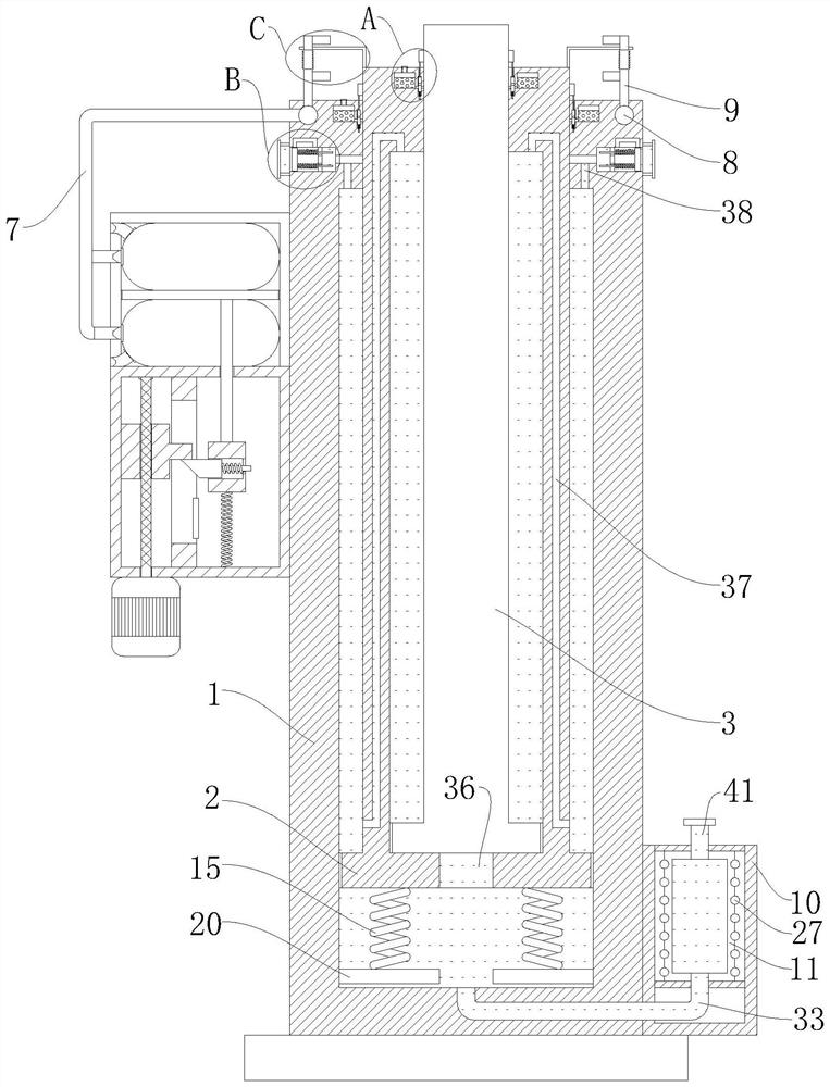 Sealed multi-stage hydraulic cylinder