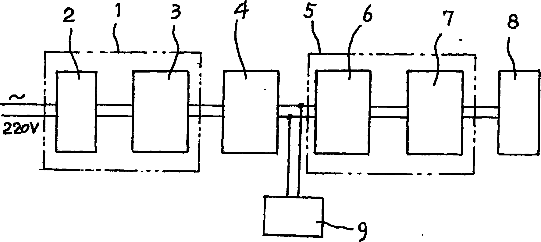 Portable-type domestic charge-discharge power supply box device