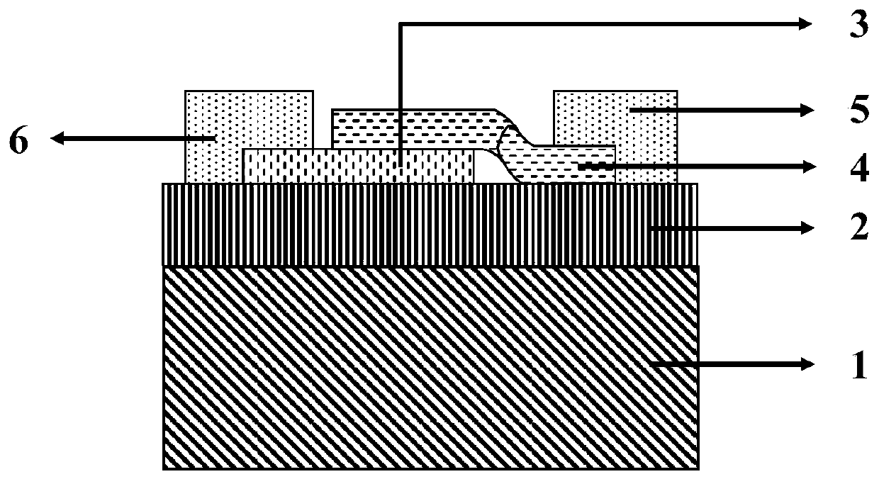 Efficient and rapid Van der Waals heterojunction detector with unilateral depletion region and preparation method