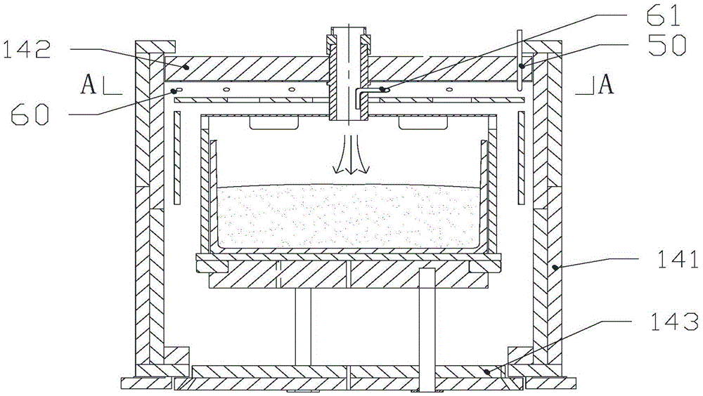 Polycrystal ingot furnace internally provided with heat exchanger and carrier gas heating device