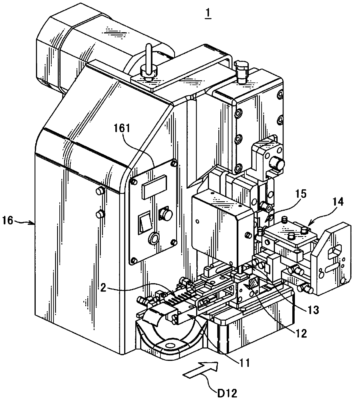 Terminal crimping device and terminal crimping method