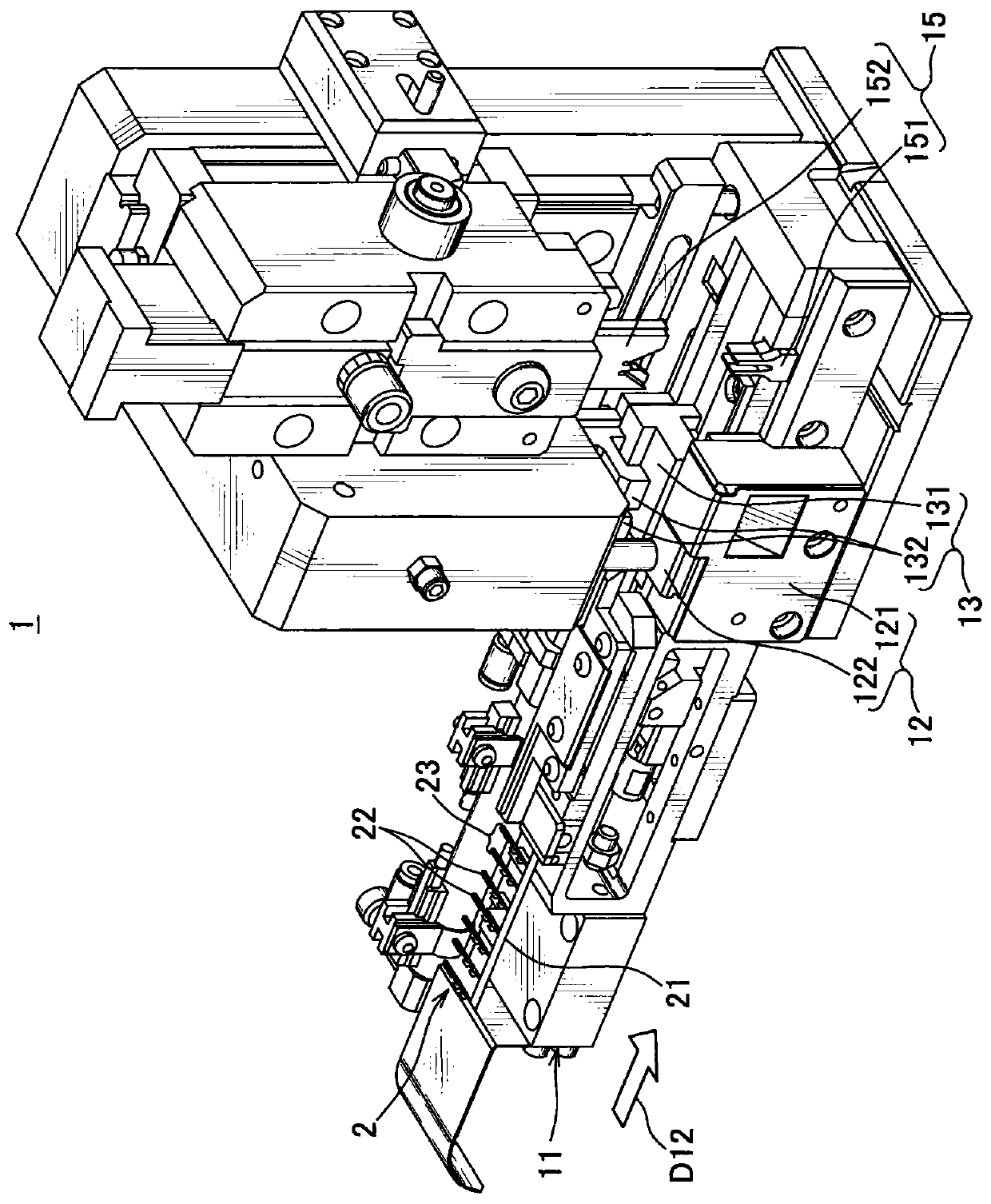 Terminal crimping device and terminal crimping method