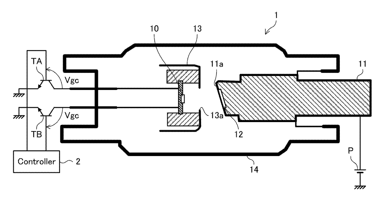 X-ray tube and a conditioning method thereof