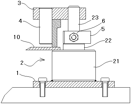 Eccentric jacking positioning mechanism