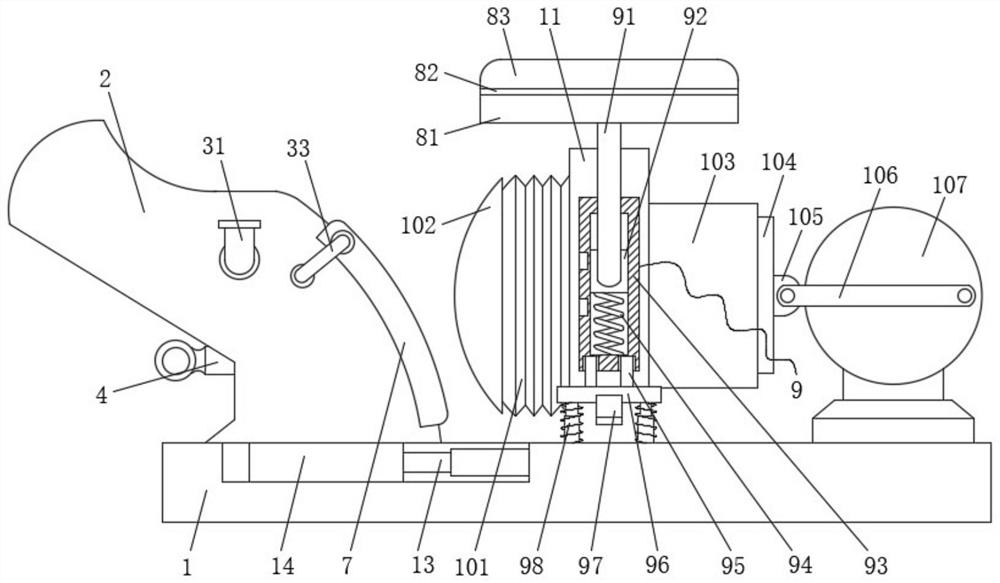 Leg nerve stimulation device based on medical rehabilitation nursing