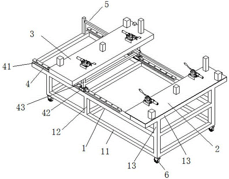 Machining and locating device for car platform bracket