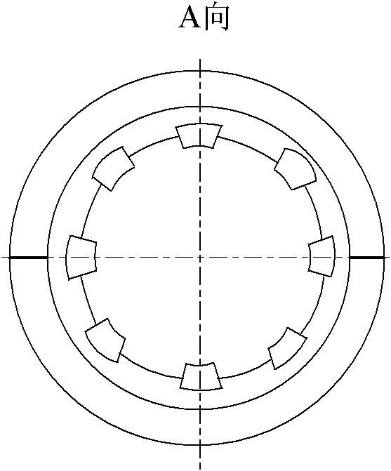 Self-aligning spherical plain water lubricated tail bearing for ships