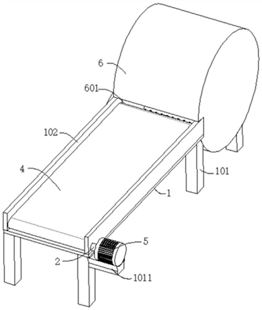 Drying device for tea processing and application method thereof